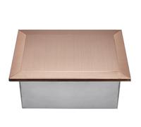 15L Pull-Out Trash Can with Balanced Stainless Steel Lid - Hygienic for nic Waste - Pink Countertop Bin for Easy Access and Cleanliness