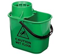 15L Recycled Professional Mop Bucket & Wringer, Green - 102946 - GREEN