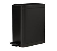 15L Slim Stainless Steel Trash CanStep Pedal Garbage Bin with Soft Close Lid & Removable Inner Bucket for Kitchen Bathroom & HomeModern Design SpaceSing Solution