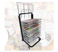 15layers Art Drying Rack Floor-Standing Drawing Board Bracket with Pulleys to Move More Easily and Save Space-20/25/30layers15 layers