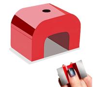 15Lb Pull Horseshoe Alnico U-Shaped Magnet with Removable Keeper - Red Rectangular Heavy-Duty Magnet for Velvet Cat Eye Nails (Perfect for Small Fingers), STEM Experiments