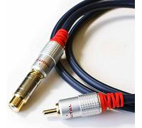 15m - 1 RCA/Phono Male to Female Extension Cable/Lead - Digital Coax/Subwoofer Audio - Loops