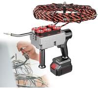 15m/30m Brushless Lithium Electric Threading Machine, Cordless Automatic Wire Puller, Fish Tape Professional Wire Threading Tool, Cable Lead for Through Wall Pulling, for Electricians Work