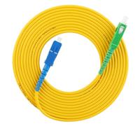 15m/49.2ft Single Mode Fiber Patch Cable, 9/125μm PVC Jacket Optical Jumper for Internet CATV FTTH FTTX Low Loss High Speed Network Data Center Extension Cable (Si