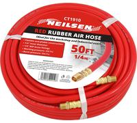 Neilsen 15M 50FT Air Hose Line 1/4 BSP Rubber Compressor Pipe Brass Ends