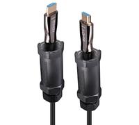 15M ARMOURED FIBRE HYBRID HDMI 8K CABLE; 38528 (LINDY) Qty X 1