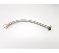 15m Compression x 1/2" BSP, Flexible Hose Pipe Tap Tail, Long Lasting, Stainless Steel Mesh, Leak Proof (500mm)