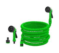 15M Green Expandable Garden Hose Pipe Hosepipes for Garden Flexible Garden Hose with Extendable Water Hose Retractable Magic Hose Pipe for Gardening Car Washing Home Lawn Car