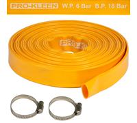 (15M) Heavy-Duty Layflat Yellow Hose Pipe PVC