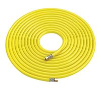 15M HI VIS Yellow AIR Hose 9MM Ø, 1/4" BSP Fittings