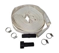 15M Lay Flat Hose 2" Kit D Heavy Duty 8 Bar Working Pressure Uv Resistant Includes Connectors And Repair Joiner