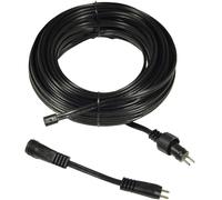 Mains Cable SPT1 for Outdoor Lighting 15M Garden Lights Extension Cable Black