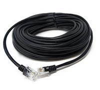 15m RJ11 to RJ11 ADSL 2 High Speed Broadband Modem Telephone Cable Transmits Data Up to 100 Mbits/sec, 26 AWG Supports Analogue or Digital (DSL/ISDN) Applications 50ft Black