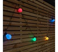30 Multi Coloured LED Festoon Connectable Christmas Lights Indoor Outdoor