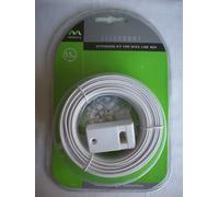 15m Telephone Extension Cable Kit for UK NTE5 Line Box Telephone Socket