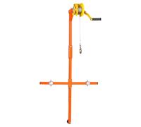 15m Triangular Support Crane - Heavy-Duty AC Installation Hoisting Tool Set Manual Self-Locking Lift Winch for Efficient Air Conditioner Installation & Lifting Solutions