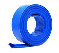15m x 25mm (1 Inch) Diameter Layflat Discharge Pond Hose Pipe Lay Flat Submersible Pump Water Pump Hose, Blue
