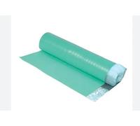 15m2 - 3mm Green Underlay | Acoustic Overlap Vapour Barrier Membrane for Wood or Laminate Flooring