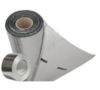 15m2 Vapour Barrier Membrane VCL- Thermal, Insulating Reflective Aluminium Foil Barrier - Use for Flooring, Walls and Roof Insulation 1.5m x 10m Folded + 45m Tape Set