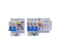 15MA Transparent Shell Leakage Protector Circuit Breaker 220V 32A 40A 63A 380V Air Switch 1P 2P 3P 4P RCBO(3P N,25A)