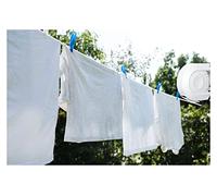 15Meter Washing Line, Wall Mounted, Retractable, Single Clothes Drying Rope, Heavy Duty Extendable Reel, Adjustable Clothes Airer, Garden, Outdoor or Indoor Use
