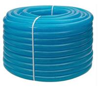 15Meter x 25mm*30.2mm Braided Fuel Hose Blue Transparent PVC Tubing - Reinforced with braiding, This Fuel Pipe is Engineered to Handle Higher pressures, Transporting Fuels and Other Compatible fluids
