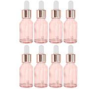 15ml Dropper Bottle 8pcs Glass Pink for Essential Oils and Perfume | 30ml Dropper Bottle Glass, Leakproof Portable Design, Precise Dispensing for Home and Stores