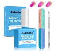 15ml Gel Nail Polish Remover, Professional Nail Varnish Remover, 3-6 Minutes Fast Remover For Nails, Polish Remover Kit With 1 Gel Polish Scraper & 1 Nail File