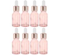 15ml Glass Dropper Bottle Pink 8pcs for Perfume and Liquids | Glass Dropper Bottle, Thick Smooth Finish, Precise Dispensing, Home and Store Use, Refillable Travel Bottles