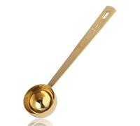 15ML Measuring Scoop for Collagen Supplements: Precision Gold Measuring Spoon with Long Handle - Stainless Steel Coffee Scoops for Protein Powder, Coffee, Matcha