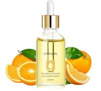 15ml Nail Cuticle Oil - Orange Scented Vitamin E & B +Jojoba Oil Cuticle Treatment | Strengthens Dry Rough Nails, Repairs Hangnails & Chapped Skin,Soothing Dropper Design with (2PCS, 15ml)