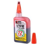 15ml Permanent Marker Refill Ink - Oil- Formula, Waterproof Multicolor | Long-Lasting Super Color Ink for Fine Tip Refills, Industrial Craft Marking on Wood Metal Surfaces, Black/Blue/red