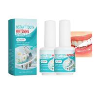 15ml Teeth Whitening Paint - Instant Stain Removal for Coffee, Tea, Natural Polish Enamel, Plaque Cleaner for Brighter Smile at Home (2PCS)
