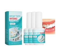 15ml Teeth Whitening Paint - Instant Stain Removal for Coffee, Tea, Natural Polish Enamel, Plaque Cleaner for Brighter Smile at Home (3PCS)