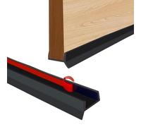 15mm 16mm 17mm Kitchen Skirting Board High Elasticity Silicone Rubber Gasket Seal Strip Heavy Duty Waterproof Dustproof (Black, 3M)