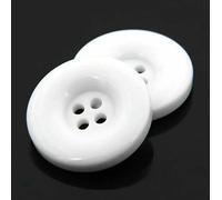 15mm 18mm 20mm 23.0mm 25mm 28mm 30mm 34.0mm 38mm 4 Hole Resin Round Buttons Black White Button Fit Sewing Scrapbooking DIY-06 white-34.0mm 8pcs