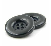 15mm 18mm 20mm 23.0mm 25mm 28mm 30mm 34.0mm 38mm 4 Hole Resin Round Buttons Black White Button Fit Sewing Scrapbooking DIY-20 black-34.0mm 8pcs