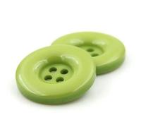 15mm 18mm 20mm 23.0mm 25mm 28mm 30mm 34.0mm 38mm 4 Hole Resin Round Buttons Black White Button Fit Sewing Scrapbooking DIY-09 Grass green-28mm 14pcs