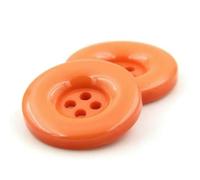 15mm 18mm 20mm 23.0mm 25mm 28mm 30mm 34.0mm 38mm 4 Hole Resin Round Buttons Black White Button Fit Sewing Scrapbooking DIY-02 orange-28mm 14pcs
