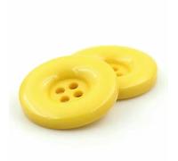 15mm 18mm 20mm 23.0mm 25mm 28mm 30mm 34.0mm 38mm 4 Hole Resin Round Buttons Black White Button Fit Sewing Scrapbooking DIY-01 yellow-34.0mm 8pcs