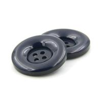 15mm 18mm 20mm 23.0mm 25mm 28mm 30mm 34.0mm 38mm 4 Hole Resin Round Buttons Black White Button Fit Sewing Scrapbooking DIY-18 Navy blue-28mm 14pcs