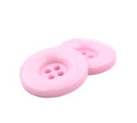 15mm 18mm 20mm 23mm 25mm 28mm 30mm 34mm 38mm 4 Hole Plastic Resin Round Buttons Black White Button for Sewing Scrapbooking DIY(Pink2,38mm 6pieces)