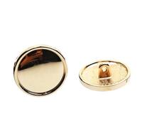 15mm-22mm Metal High Shank Buttons in Gold Mirror Finish (Gold, 17mm 6Pcs)