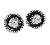 15mm-25mm Round Metal Cufflinks for Suits (Color 2, 25mm 6Pcs)