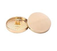 15mm-30mm concave Metal Round Buttons for Coats (Color 2, 25mm 6Pcs)