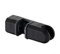 15mm-30mm Shower Bracket Adjustable Anti Slip Shower Rail Head Slider Bar Holder Lifting Rod Clamp Holder Replacement Bracket(Black)