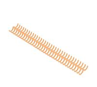 15mm 34 Hole Plastic Binding Combs Spines, 10 Pack Click Closure Binding Rings for Office Document Notebook Binding (Orange)