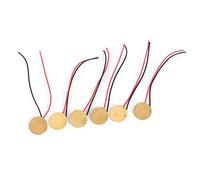 15mm 6 Pcs Pickup Piezo Disc Elements With Leads Guitar Pickup Repair Luthier Tool Guitar Tools Luthier
