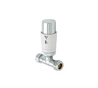 15mm A Rated Straight TRV White - Thermostatic Radiator Valve for Efficient Temperature Control and Energy Saving