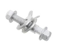 15mm Alloy Eccentric Wheel Alignment Camber Bolt for Car Suspension | Dual Washer Design, Precision Adjustment, Silver Finish, Supports Different Vehicle Brands, Helps Alignment and Reduce Tread